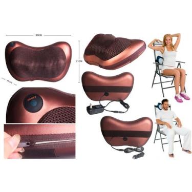 Imagem de Almofada Massageadora Ortopédica Eletrônica Perfeita para Relaxamento 