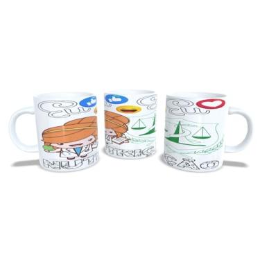 Imagem de Canecas de Porcelana Branca Personalizadas Profissões 2 (Nutrição)