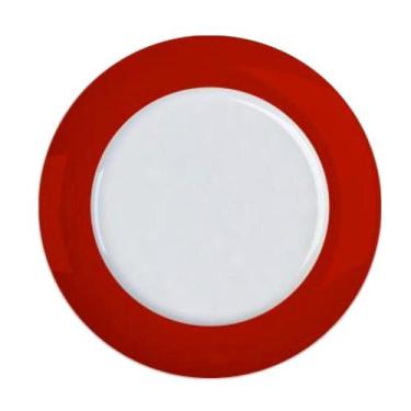 Imagem de Jogo 6 un Prato Raso Versa Vermelho 27,5cm Porcelana  Germer