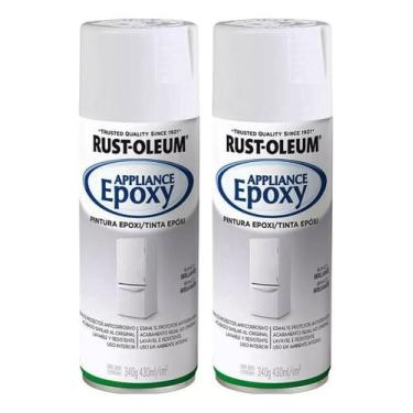 Imagem de Kit 2 Tinta Spray Epóxi Brilhante Rust Oleum - Escolha A Cor, Branco