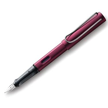 Imagem de LAMY AL-star black purple - Caneta tinteiro com grip ergonômica e pena de aço preta M - corpo de alumínio leve - incluindo cartucho azul LAMY T 10