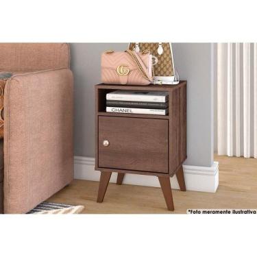 Imagem de Mesa Cabeceira RT3145 c/ 1 Porta Rustico - Movelbento