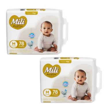 Imagem de Kit C2 Fralda Love & Care Premium M C78 - Mili - MILI S/A