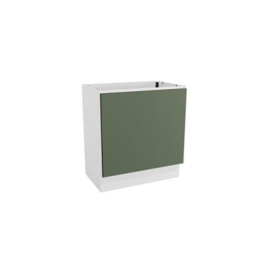 Imagem de Balcão Para Forno de Embutir Celeste Kappesberg 100% MDF Branco/Verde 