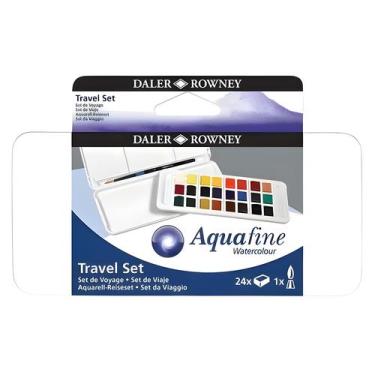 Imagem de Conjunto de Aquarelas em Pastilhas Daler Rowney Aquafine 24 Cores - DA