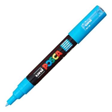 Imagem de Caneta Uni Posca Pc 1m Azul Claro Uniball, LIGHT BLUE 08
