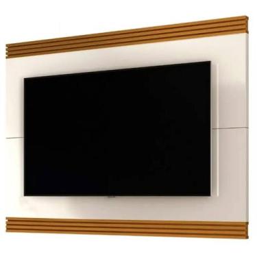 Imagem de Painel Garden 180cm para TV até 75 Polegadas EDN Cor Off White Cedro -
