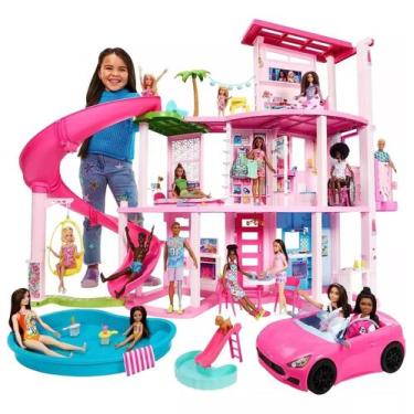 Imagem de Mega Casa dos Sonhos da Barbie - Mattel GRG93, Rosa