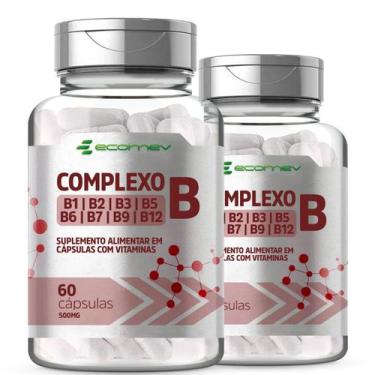 Imagem de 2Un Complexo B Com Vitaminas Forma Ativa 500mg 120Cáps Ecomev