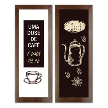 Imagem de Kit 2 Quadros Decorativos Restaurante, Sala De Jantar, Cafeteria, Lanc