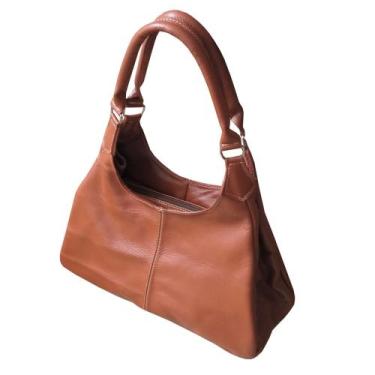 Imagem de Bolsa de Couro Feminina Alça Mão Tiracolo - WH CALÇADOS E BOLSAS EM CO