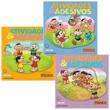 Imagem de Turma Da Mônica Brincando Folclore Com Adesivos Professores - Girassol