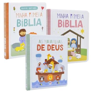 Imagem de Minha Primeira Bíblia Infantil De Palavras Ilustradas 3 Vols - Ciranda