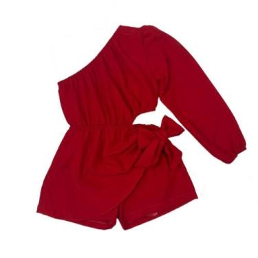 Imagem de Macacão Vestido Infantil Lançamento Look Blogueirinha Luxo - Ak Fashio