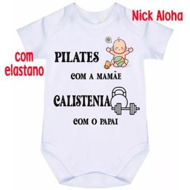 Imagem de Body bebê pilates com a mamãe calistenia com o papai cód 9712 - NICK A