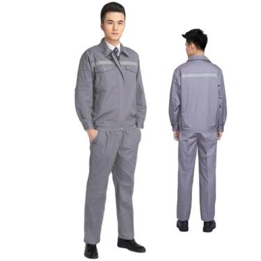 Imagem de Conjunto Uniforme EPI Faixa Refletiva Segurança Profissional Obra Cons