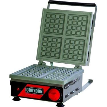 Imagem de Wafleira Quadrada Croydon Mwqs Elétrica 4 Waffles, 110V