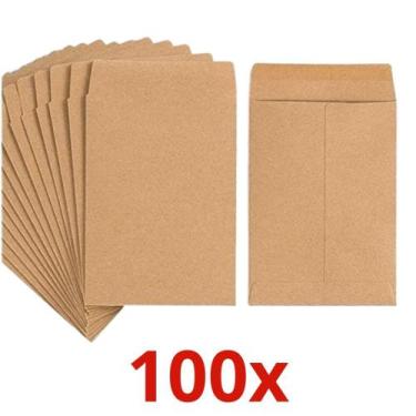 Imagem de 100 Envelopes A5 Saco Kraft Pardo Metade do A4 16x22mm 80g - Foroni