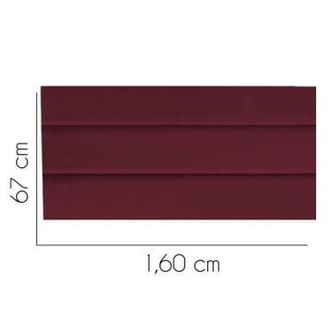 Imagem de Painel Estofada Turim 160 cm Queen Size Quarto para Cama Box Suede Bor