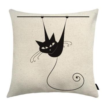 Imagem de Almofada Cat Estampada 40x40cm E7 - FASTLAR
