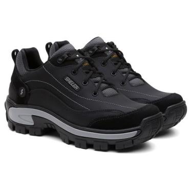Imagem de Sapato Sapatênis Masculino em Couro Adventure Palmilha PU Gel Macio An