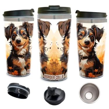Imagem de Copo Térmico Personalizado Pet Dog Border Collie 450 ml Inox