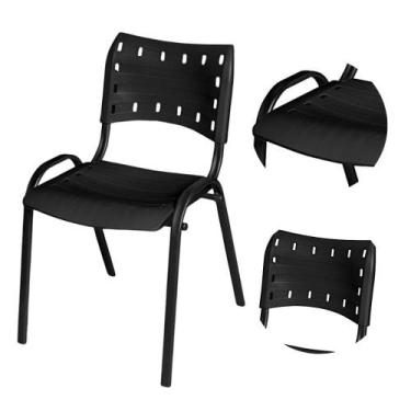 Imagem de Cadeira Ergonômica Escritório Igreja Recepção Encosto Home Office Empi