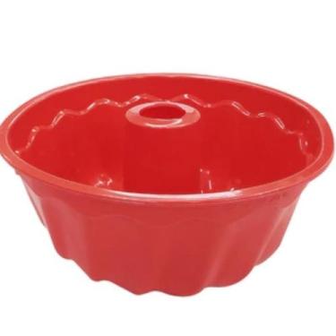 Imagem de Forma Redonda de Silicone Vazada para Pudim - Kehome