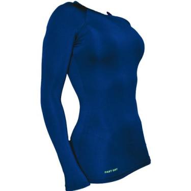 Imagem de Camisa de compressão térmica feminina United Rash Guard tecnologia Fas