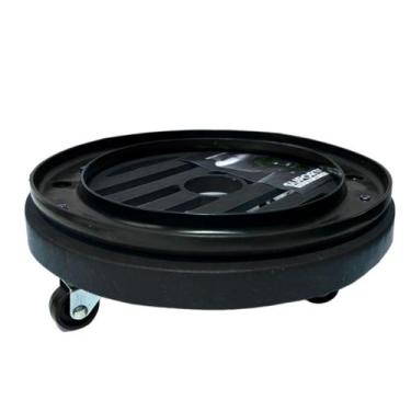 Imagem de Suporte Para Botijão de Gás com Rodinhas Preta - NEWTEC, Preto