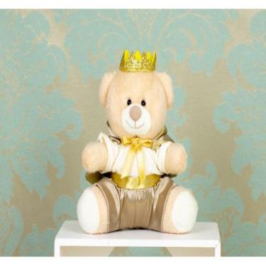 Imagem de TEDDE PRINCIPE URSO DE PELUCIA 12 cm - CKD CONFECCOES, Caqui