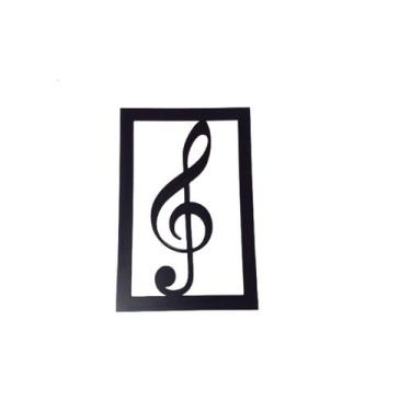 Imagem de Quadro Decorativo Notas Musicais - Abelhinha Presentes, C