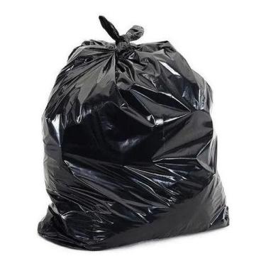Imagem de Saco De Lixo Super Reforçado Preto 60 Litros Não Rasga Ótimo - HIGIPAC