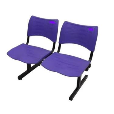 Imagem de Longarina polipropileno de alta resistencia/plastico 2 lugar - MOVEIS 