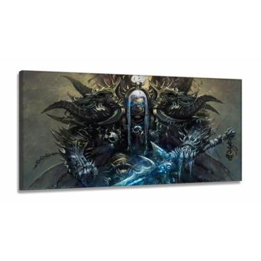 Imagem de Quadro Decorativos Warcraft em Tecido Canvas 130x60 M03 - Wall Frame