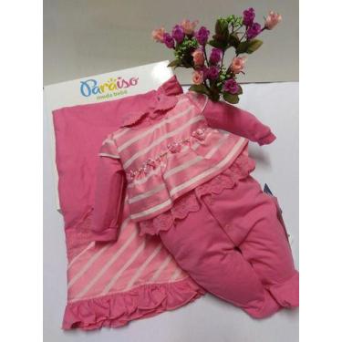 Imagem de Saida De Maternidade Bebê Menina Paraiso Macacão Cod 7573 - Paraíso, R