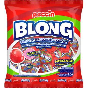 Imagem de Pirulito blong morango 672g peccin