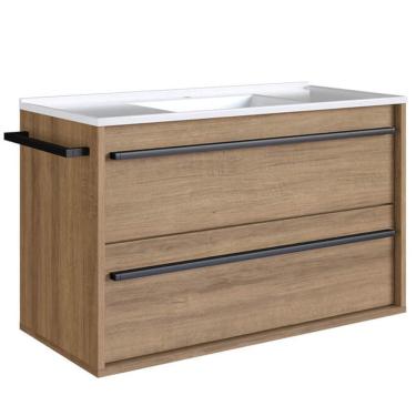 Imagem de Gabinete De Banheiro Com Lavatorio 80cm Mell PRODDY