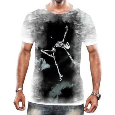 Imagem de Camiseta Camisa Arte Tumblr Esqueletos Caveira Ossos Moda 2 - Enjoy Sh