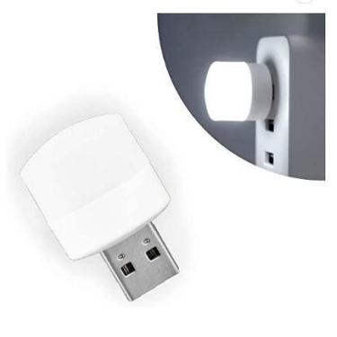 Imagem de Mini luz Luminária Lâmpada Led Usb Notebook PC Branca - NS