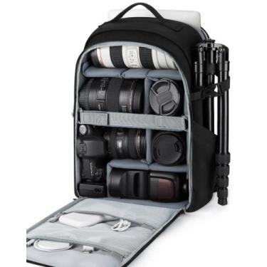 Imagem de Mochila de câmera BAGSMART para DSLR SLR com laptop 15,6