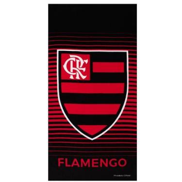 Imagem de Toalha Banho e Praia Time Buettner Aveludada Flamengo Brasão