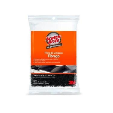 Imagem de Fibraço Esponja Limpeza pesada Limpa Chapa e Grelha Original 3m Pacote