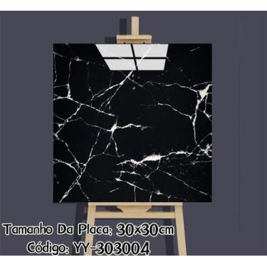 Imagem de Kit de 10 Placas 3d Revestimento De Parede Auto Adesivo Marmore 30x30c