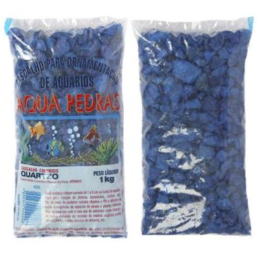 Imagem de Substrato de Aquário Cascalho de Quartzo Natural N 02 Azul - Aqua Pedr