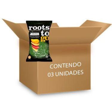 Imagem de Chips De Mandioca E Batatas-doces Original Roots To Go Contendo 3 Paco