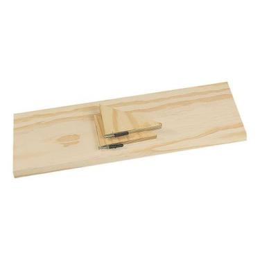 Imagem de Prateleira reta  50X15cm com Suporte parafusos e buchas - Edal