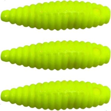 Imagem de Isca Artificial Soft Charutinho Maluco Cart. 3pçs - Alligator, Verde l