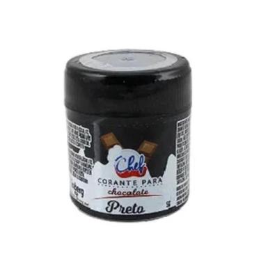 Imagem de Corante em pó p/ chocolate 5g iceberg, Preto