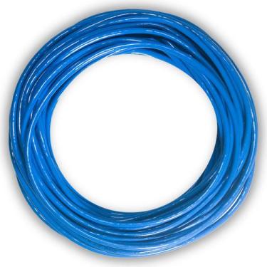 Imagem de Cabo de Rede CAT6 10 Metros 10m Azul Rolo UTP Ethernet Crimpado 23AWG 